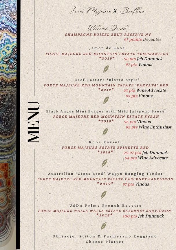 25 June 2024 | Force Majuere Wine Dinner @ Beefbar