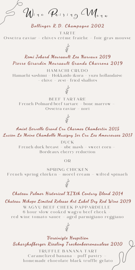 24 March 2023 | Taste of France Wine Dinner at Private Cellar