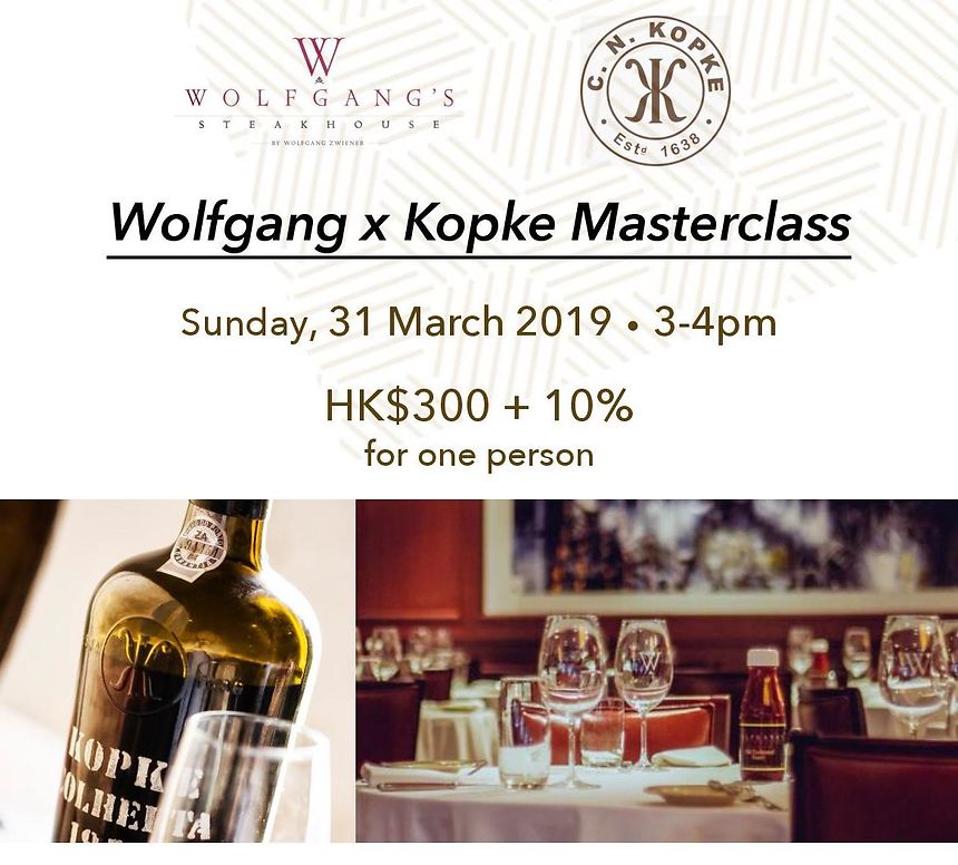 31 Mar 2019 | Wolfgang x Kopke Masterclass at Wolfgang's Steakhouse