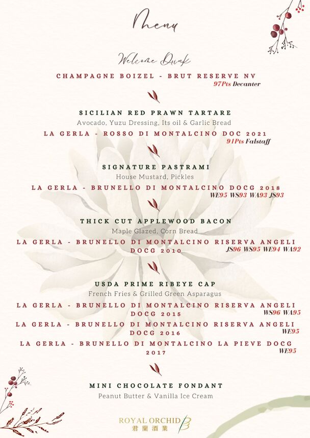 7 May, 2024 | La Gerla Wine Dinner @ Prohibition