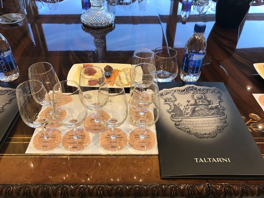 Taltarni, Clover Hill & Domaine de Nizas Tasting at Private Cellar (31 May 2017)